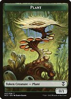 Matte Finish New Capenna Commander Tokens Plant ( #27 )