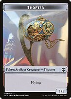 Matte Finish New Capenna Commander Tokens Thopter ( #36 )