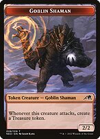 Glossy Finish Kamigawa: Neon Dynasty Tokens Goblin Shaman ( #8 )
