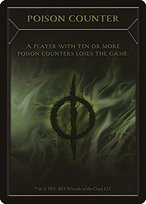 Matte Finish New Phyrexia Tokens Poison Counter ( #5 )