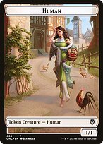 Glossy Finish Phyrexia: All Will Be One Commander Tokens Human ( #5 )