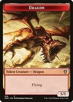 Glossy Finish Phyrexia: All Will Be One Commander Tokens Dragon ( #10 )