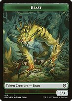 Glossy Finish Phyrexia: All Will Be One Commander Tokens Beast ( #13 )