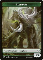 Glossy Finish Phyrexia: All Will Be One Commander Tokens Elephant ( #14 )