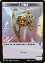 Glossy Finish Phyrexia: All Will Be One Commander Tokens Thopter ( #21 )
