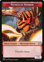 Matte Finish Phyrexia: All Will Be One Tokens Phyrexian Horror ( #4 )