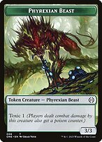Matte Finish Phyrexia: All Will Be One Tokens Phyrexian Beast ( #6 )