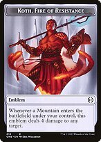 Matte Finish Phyrexia: All Will Be One Tokens Koth, Fire of Resistance Emblem ( #13 )