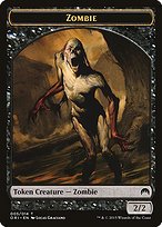 Glossy Finish Magic Origins Tokens Zombie ( #5 )