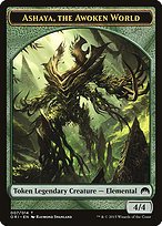 Glossy Finish Magic Origins Tokens Ashaya, the Awoken World ( #7 )