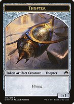 Glossy Finish Magic Origins Tokens Thopter ( #10 )