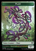 Matte Finish Outlaws of Thunder Junction Commander Tokens Plant ( #19 )