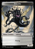 Matte Finish Outlaws of Thunder Junction Commander Tokens Inkling ( #22 )