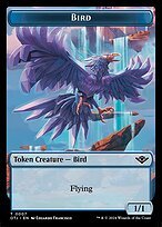 Matte Finish Outlaws of Thunder Junction Tokens Bird ( #7 )