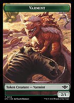 Matte Finish Outlaws of Thunder Junction Tokens Varmint ( #14 )