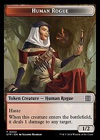 Matte Finish Breaking News Tokens Human Rogue ( #2 )