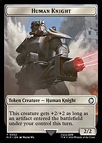 Glossy Finish Fallout Tokens Human Knight ( #2 )