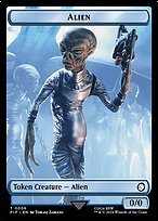 Glossy Finish Fallout Tokens Alien ( #6 )