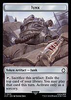 Glossy Finish Fallout Tokens Junk ( #15 )
