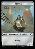 Glossy Finish Fallout Tokens Thopter ( #17 )