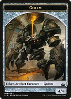 Matte Finish Rivals of Ixalan Tokens Golem ( #4 )