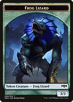 Glossy Finish Ravnica Allegiance Tokens Frog Lizard ( #6 )