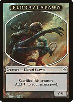 Glossy Finish Rise of the Eldrazi Tokens Eldrazi Spawn ( #1 Variant a)
