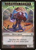 Glossy Finish Rise of the Eldrazi Tokens Eldrazi Spawn ( #1 Variant b)