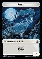 Matte Finish Ravnica Remastered Tokens Spirit ( #4 )