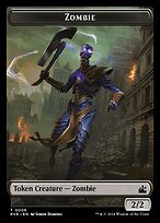 Matte Finish Ravnica Remastered Tokens Zombie ( #6 )