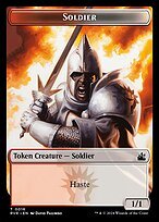 Matte Finish Ravnica Remastered Tokens Soldier ( #16 )