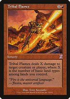 Matte Finish Time Spiral Timeshifted Tribal Flames ( #70 )