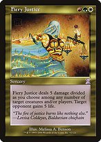 Matte Finish Time Spiral Timeshifted Fiery Justice ( #92 )