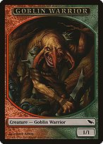 Matte Finish Shadowmoor Tokens Goblin Warrior ( #11 )
