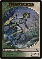 Matte Finish Shadowmoor Tokens Elf Warrior ( #12 )
