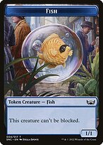 Matte Finish Streets of New Capenna Tokens Fish ( #4 )