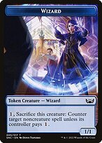 Matte Finish Streets of New Capenna Tokens Wizard ( #5 )
