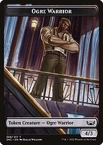 Matte Finish Streets of New Capenna Tokens Ogre Warrior ( #6 )
