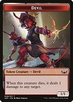 Matte Finish Streets of New Capenna Tokens Devil ( #8 )