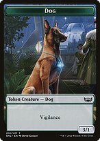 Matte Finish Streets of New Capenna Tokens Dog ( #10 )