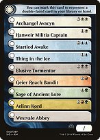 Matte Finish Shadows over Innistrad Tokens Shadows Over Innistrad Checklist 2 ( #2 Variant C)