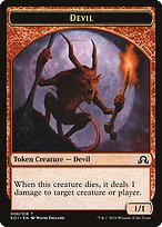 Matte Finish Shadows over Innistrad Tokens Devil ( #6 )