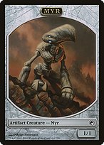 Glossy Finish Scars of Mirrodin Tokens Myr ( #7 )