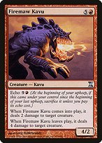 Matte Finish Time Spiral Firemaw Kavu ( #153 )