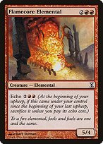 Matte Finish Time Spiral Flamecore Elemental ( #154 )