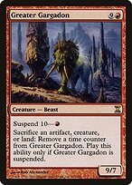 Matte Finish Time Spiral Greater Gargadon ( #161 )