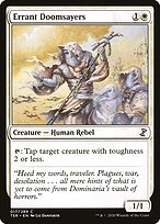 Matte Finish Time Spiral Remastered Errant Doomsayers ( #17 )