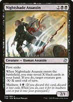 Matte Finish Time Spiral Remastered Nightshade Assassin ( #128 )
