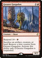 Matte Finish Time Spiral Remastered Greater Gargadon ( #167 )