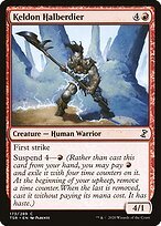 Matte Finish Time Spiral Remastered Keldon Halberdier ( #173 )